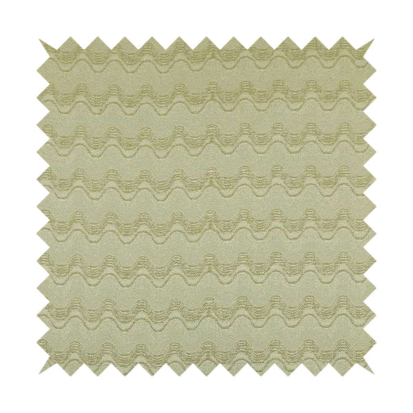 Fabriano Wave Pattern Chenille Type Cream Beige Upholstery Fabric CTR-946 - Roman Blinds