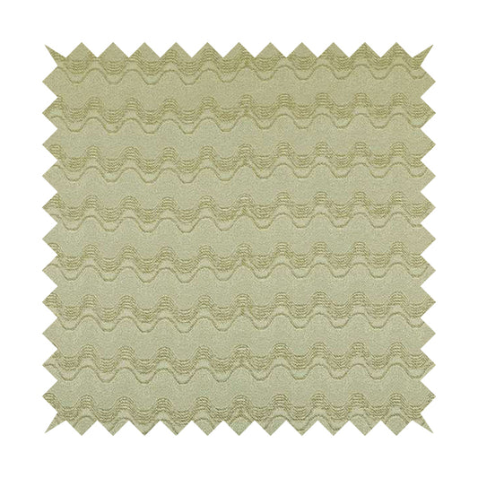 Fabriano Wave Pattern Chenille Type Cream Beige Upholstery Fabric CTR-946