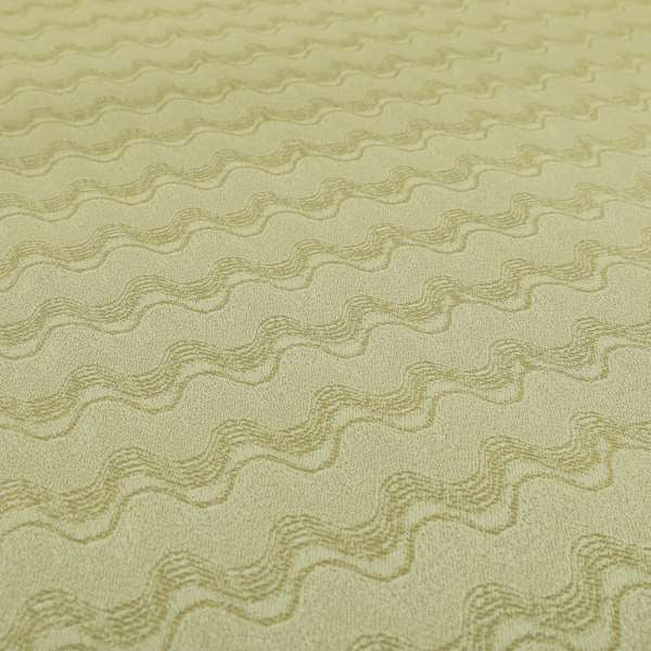 Fabriano Wave Pattern Chenille Type Cream Beige Upholstery Fabric CTR-946