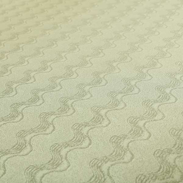 Fabriano Wave Pattern Chenille Type Silver Upholstery Fabric CTR-947 - Made To Measure Curtains