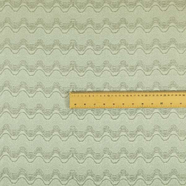 Fabriano Wave Pattern Chenille Type Silver Upholstery Fabric CTR-947 - Roman Blinds