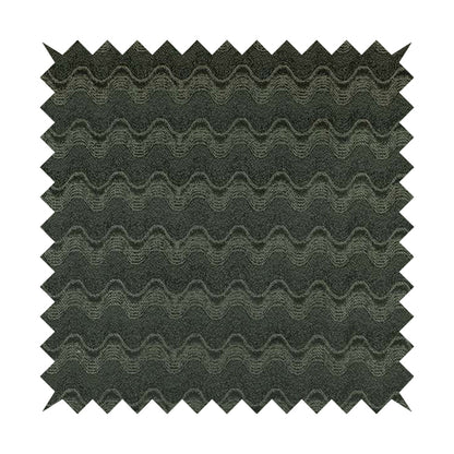 Fabriano Wave Pattern Chenille Type Grey Upholstery Fabric CTR-953 - Roman Blinds