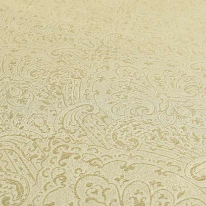 Fabriano Damask Pattern Chenille Type Cream Beige Upholstery Fabric CTR-964 - Made To Measure Curtains