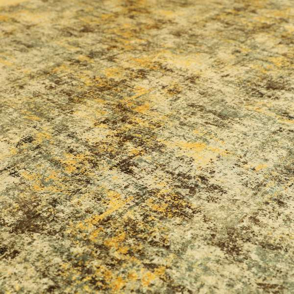 Glamour Art Collection Print Velvet Upholstery Fabric Brown Yellow Grey Colour Abstract Camouflage Plain Pattern CTR-988