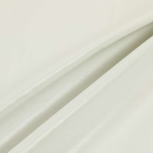 Capelli Soft Sheen Vinyl Faux Leather White Colour Upholstery Fabric