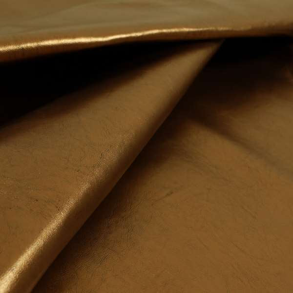 Capelli Soft Sheen Vinyl Faux Leather Old Gold Colour Upholstery Fabric