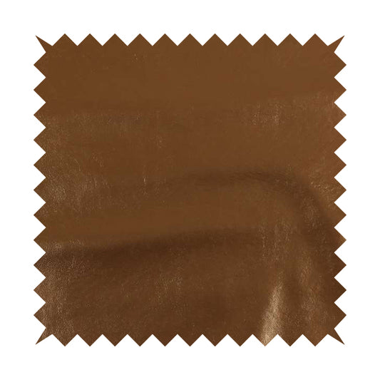 Capelli Soft Sheen Vinyl Faux Leather Copper Brown Colour Upholstery Fabric