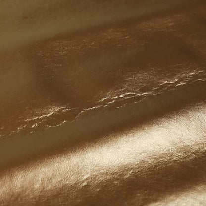 Capelli Soft Sheen Vinyl Faux Leather Copper Brown Colour Upholstery Fabric