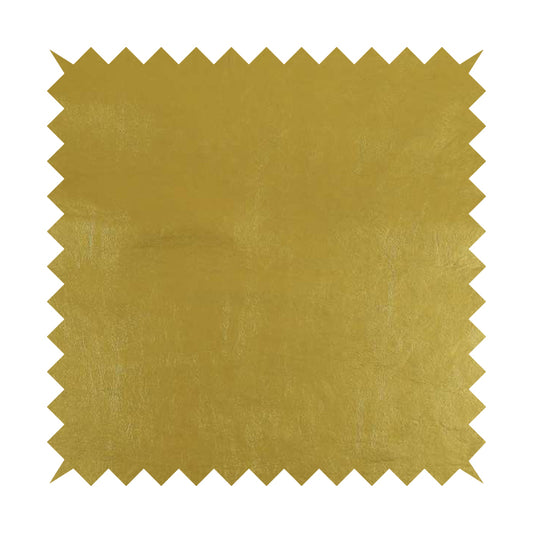 Capelli Soft Sheen Vinyl Faux Leather Gold Colour Upholstery Fabric