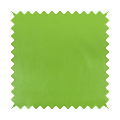 Capelli Soft Sheen Vinyl Faux Leather Lime Green Colour Upholstery Fabric