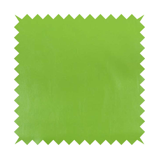 Capelli Soft Sheen Vinyl Faux Leather Lime Green Colour Upholstery Fabric