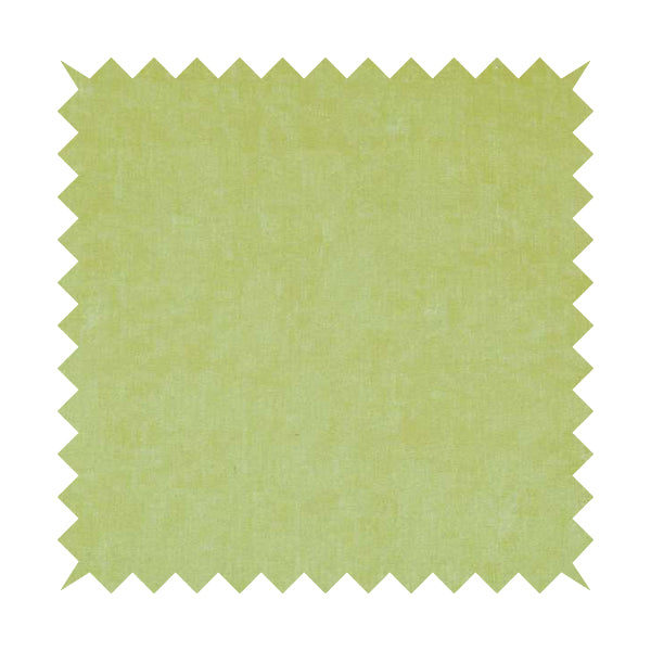 Capri Pastel Effect Cotton Chenille Upholstery Fabric In Green Yellow Hay Colour - Roman Blinds