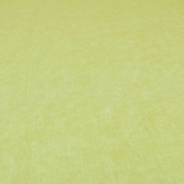 Capri Pastel Effect Cotton Chenille Upholstery Fabric In Green Yellow Hay Colour - Roman Blinds