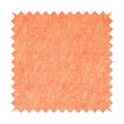 Capri Pastel Effect Cotton Chenille Upholstery Fabric In Orange Colour - Roman Blinds