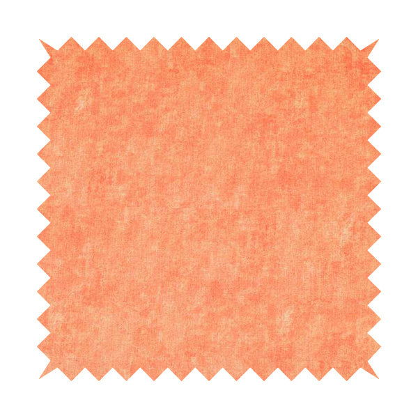 Capri Pastel Effect Cotton Chenille Upholstery Fabric In Orange Colour - Handmade Cushions