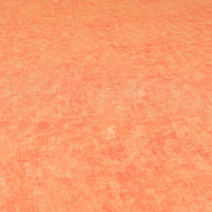 Capri Pastel Effect Cotton Chenille Upholstery Fabric In Orange Colour - Roman Blinds