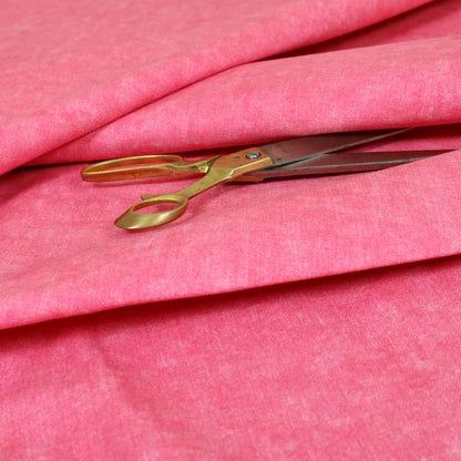 Capri Pastel Effect Cotton Chenille Upholstery Fabric In Pink Colour - Roman Blinds