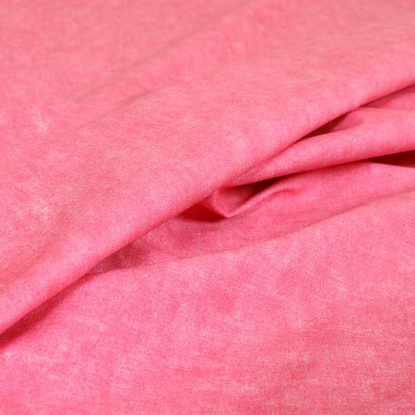 Capi Pastel Capri Pastel Effect Cotton Chenille Upholstery Fabric In Pink Colour ...