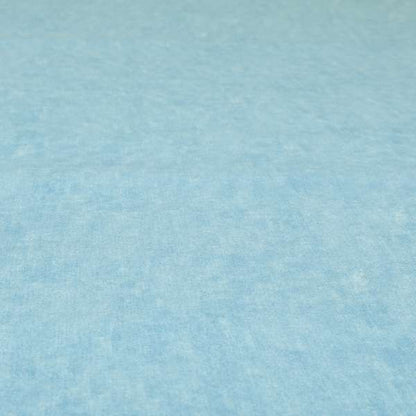 Capri Pastel Effect Cotton Chenille Upholstery Fabric In Blue Colour - Handmade Cushions