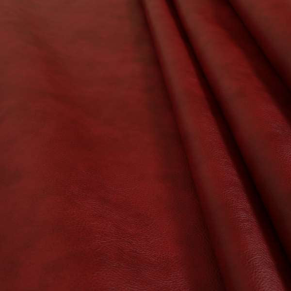 Chester Durable Quality Aged Finish Look Faux Leather In Red Colour Soft Finish