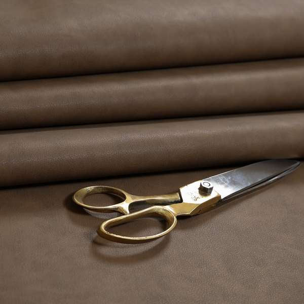 Chester Faux Nubuck Leather Soft Semi Sueded Finish In Conker Brown Colour