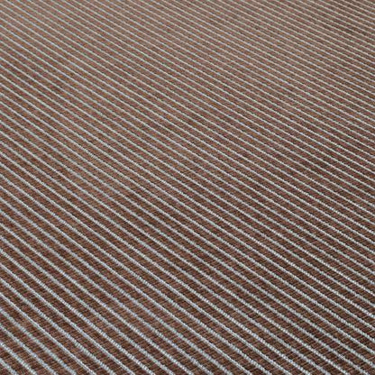 Cleveland Thick Durable Woven Hopsack Type Soft Upholstery Fabric In Brown Colour