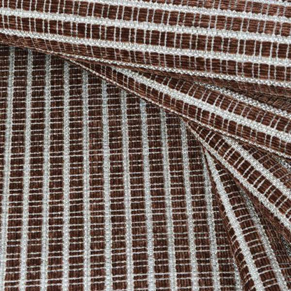 Cleveland Thick Durable Woven Hopsack Type Soft Upholstery Fabric In Brown Colour