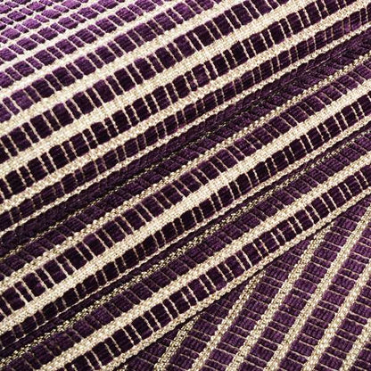 Cleveland Thick Durable Woven Hopsack Type Soft Upholstery Fabric In Purple Colour