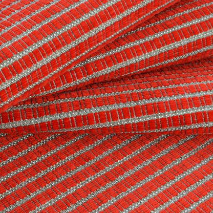 Cleveland Thick Durable Woven Hopsack Type Soft Upholstery Fabric In Red Colour - Roman Blinds