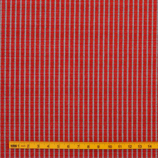 Cleveland Thick Durable Woven Hopsack Type Soft Upholstery Fabric In Red Colour - Roman Blinds