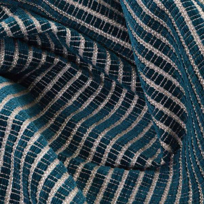 Cleveland Thick Durable Woven Hopsack Type Soft Upholstery Fabric In Teal Blue - Roman Blinds