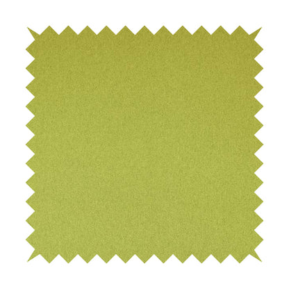 Como Soft Wool Effect Plain Chenille Quality Upholstery Fabric In Lime Green Colour - Handmade Cushions