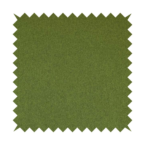 Como Soft Wool Effect Plain Chenille Quality Upholstery Fabric In Green Grass Colour - Made To Measure Curtains