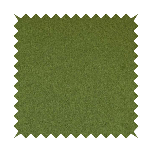Como Soft Wool Effect Plain Chenille Quality Upholstery Fabric In Green Grass Colour - Handmade Cushions