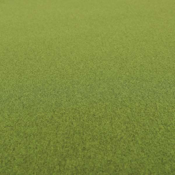 Como Soft Wool Effect Plain Chenille Quality Upholstery Fabric In Green Grass Colour - Roman Blinds