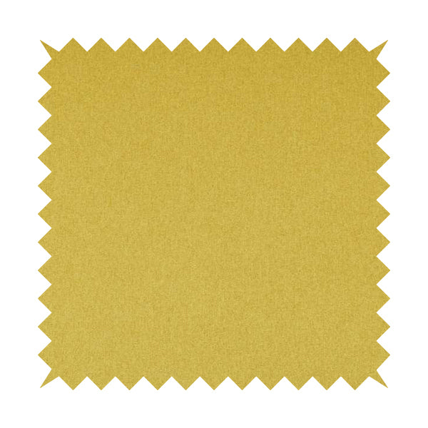 Como Soft Wool Effect Plain Chenille Quality Upholstery Fabric In Yellow Colour - Roman Blinds