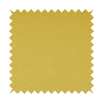 Como Soft Wool Effect Plain Chenille Quality Upholstery Fabric In Yellow Colour