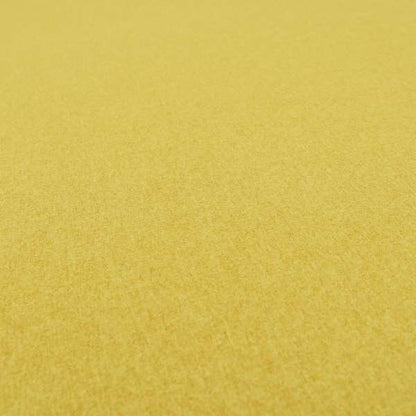 Como Soft Wool Effect Plain Chenille Quality Upholstery Fabric In Yellow Colour - Roman Blinds