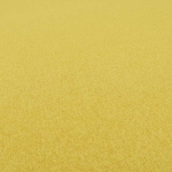 Como Soft Wool Effect Plain Chenille Quality Upholstery Fabric In Yellow Colour - Made To Measure Curtains