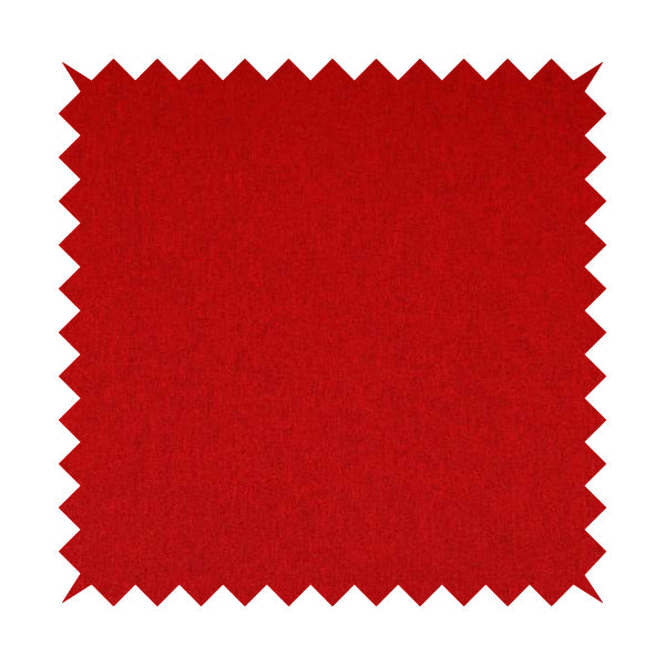 Como Soft Wool Effect Plain Chenille Quality Upholstery Fabric In Red Colour - Roman Blinds