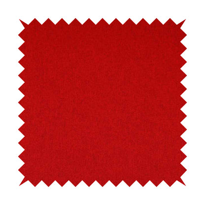 Como Soft Wool Effect Plain Chenille Quality Upholstery Fabric In Red Colour