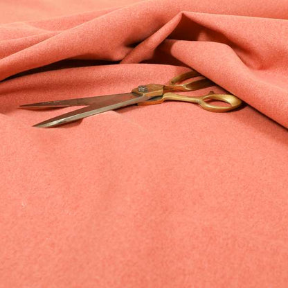 Como Soft Wool Effect Plain Chenille Quality Upholstery Fabric In Pink Colour - Roman Blinds