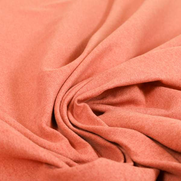Como Soft Wool Effect Plain Chenille Quality Upholstery Fabric In Pink Colour - Roman Blinds