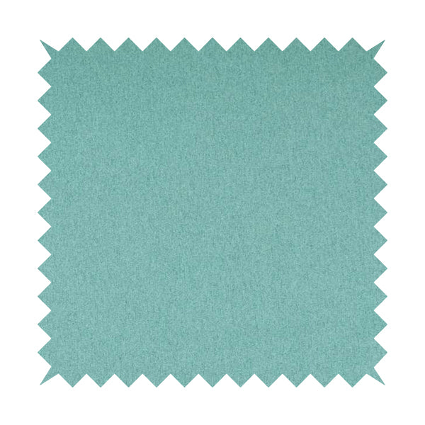 Como Soft Wool Effect Plain Chenille Quality Upholstery Fabric In Teal Blue Colour - Made To Measure Curtains