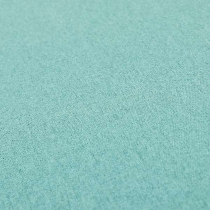 Como Soft Wool Effect Plain Chenille Quality Upholstery Fabric In Teal Blue Colour - Roman Blinds