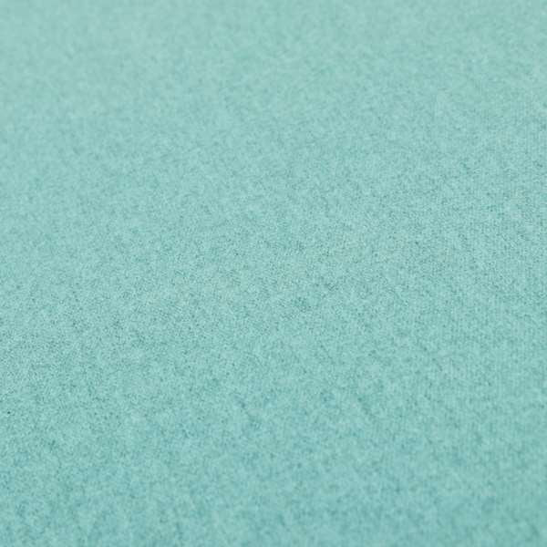 Como Soft Wool Effect Plain Chenille Quality Upholstery Fabric In Teal Blue Colour - Made To Measure Curtains