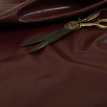 Condor Matt Effect Faux Leather Red Burgundy Colour Upholstery Vinyl Fabrics