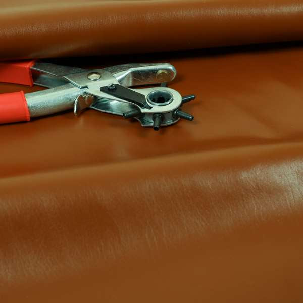 Condor Matt Effect Faux Leather Brown Tan Colour Upholstery Vinyl Fabrics