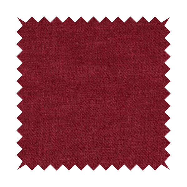 Cruise Ribbed Weave Textured Chenille Material In Red Upholstery Curtain Fabric - Roman Blinds