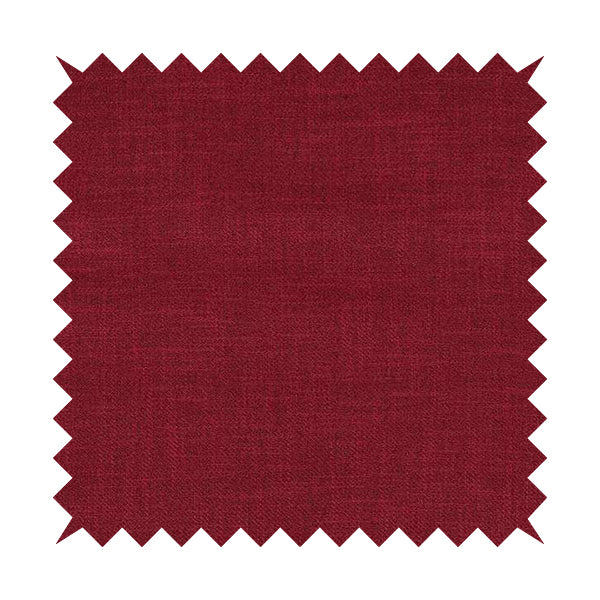 Cruise Ribbed Weave Textured Chenille Material In Red Upholstery Curtain Fabric